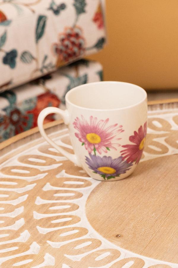 Carraig Donn Floral Ceramic 4 Piece Mug Set