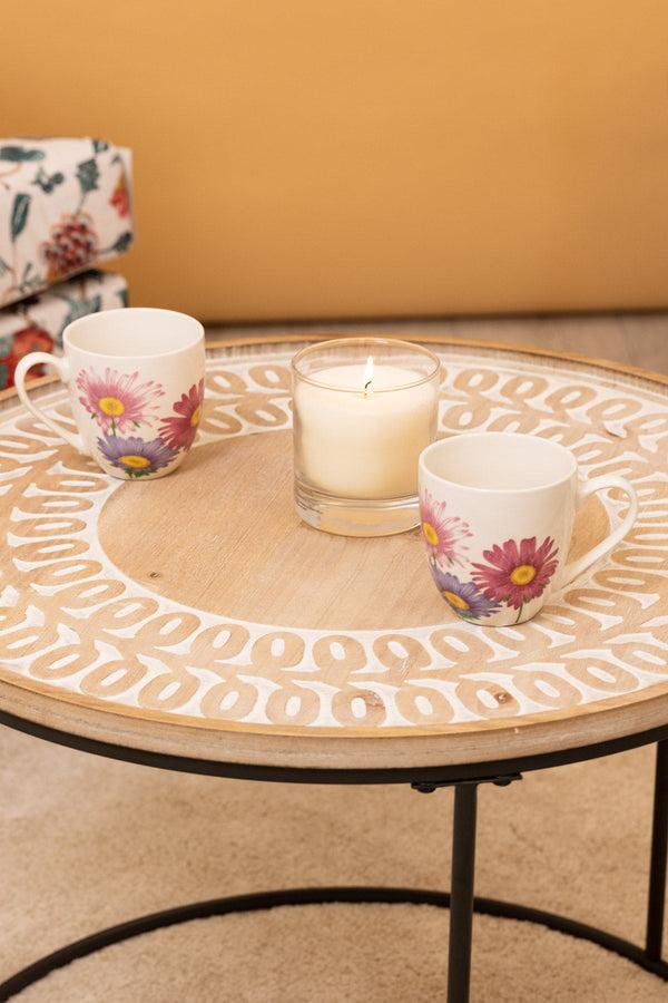 Carraig Donn Floral Ceramic 4 Piece Mug Set