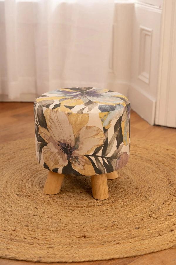 Carraig Donn Flower Pattern Footstool