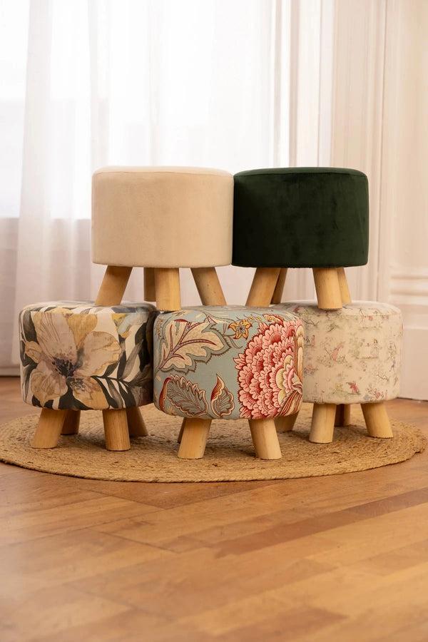 Carraig Donn Flower Pattern Footstool