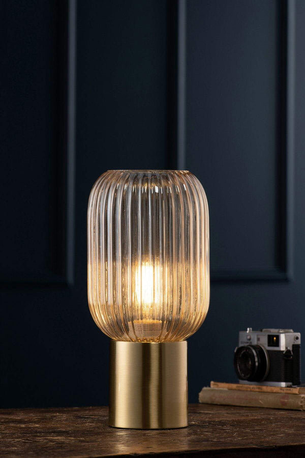 Carraig Donn Fluted Glass Table Lamp