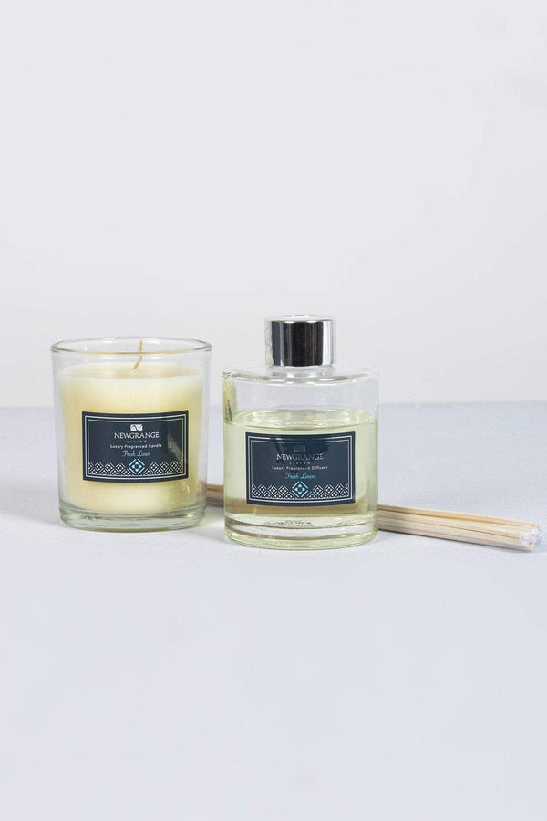 Carraig Donn Fresh Linen Candle And Diffuser Set