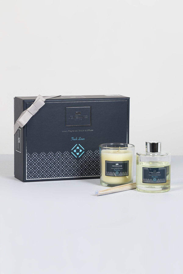 carraig donn Fresh Linen Candle and Diffuser Set