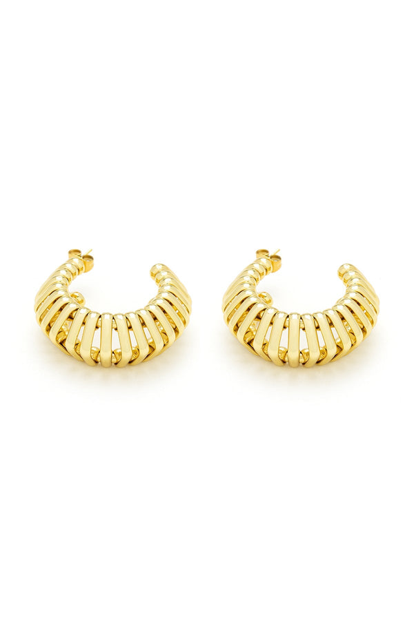 carraig donn Glamour Gold Hoop Earrings