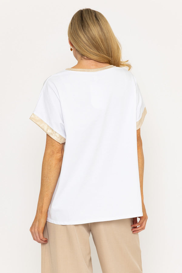 Carraig Donn Gold Detail Slogan Print T-Shirt