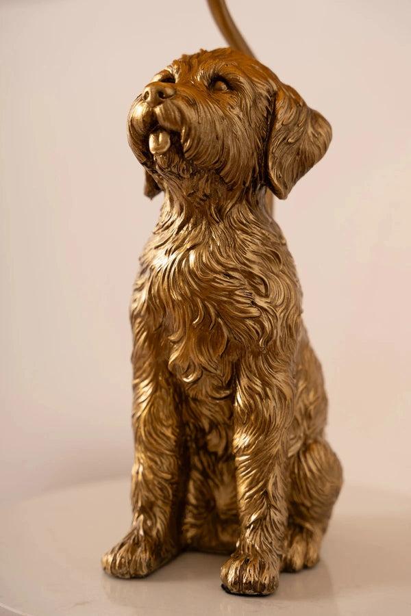 Carraig Donn Gold Dog Shaped Lamp