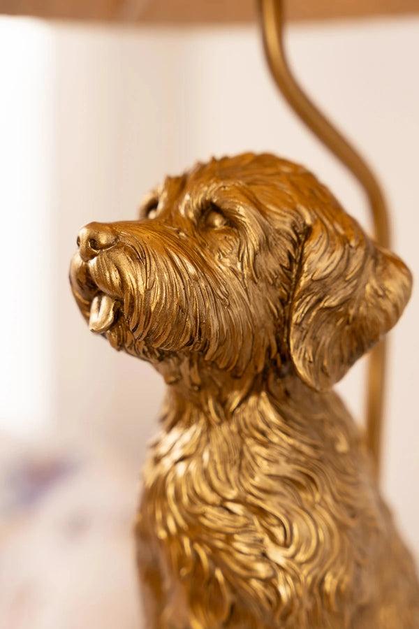 Carraig Donn Gold Dog Shaped Lamp