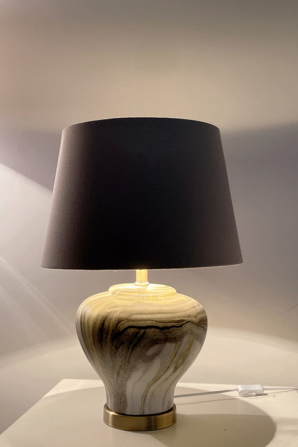 carraig donn Gold & Grey Marble Lamp