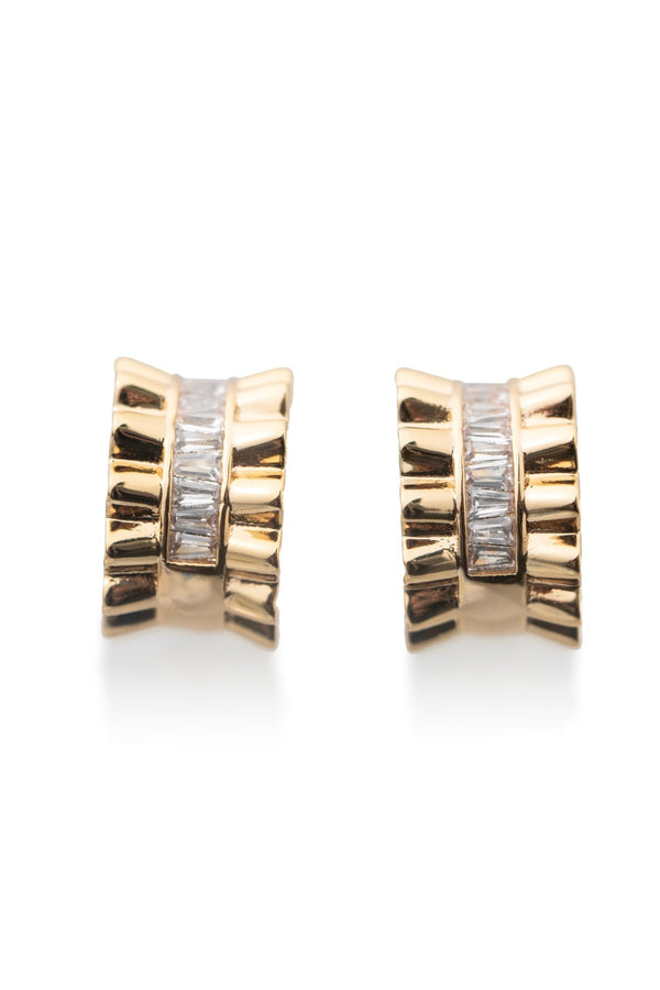 Carraig Donn Gold Plated Demi Hoop Earrings