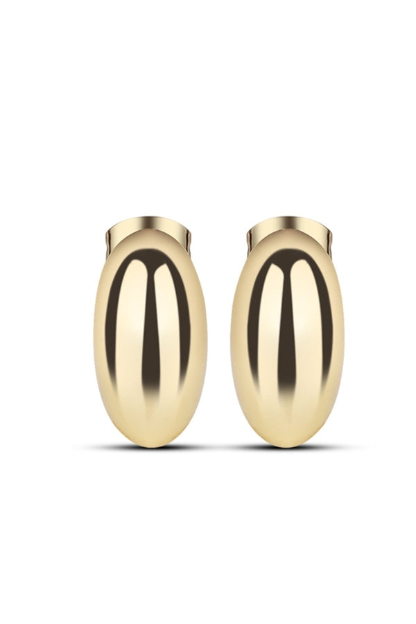 carraig donn Gold Plated Dome Mini Hoop Earrings