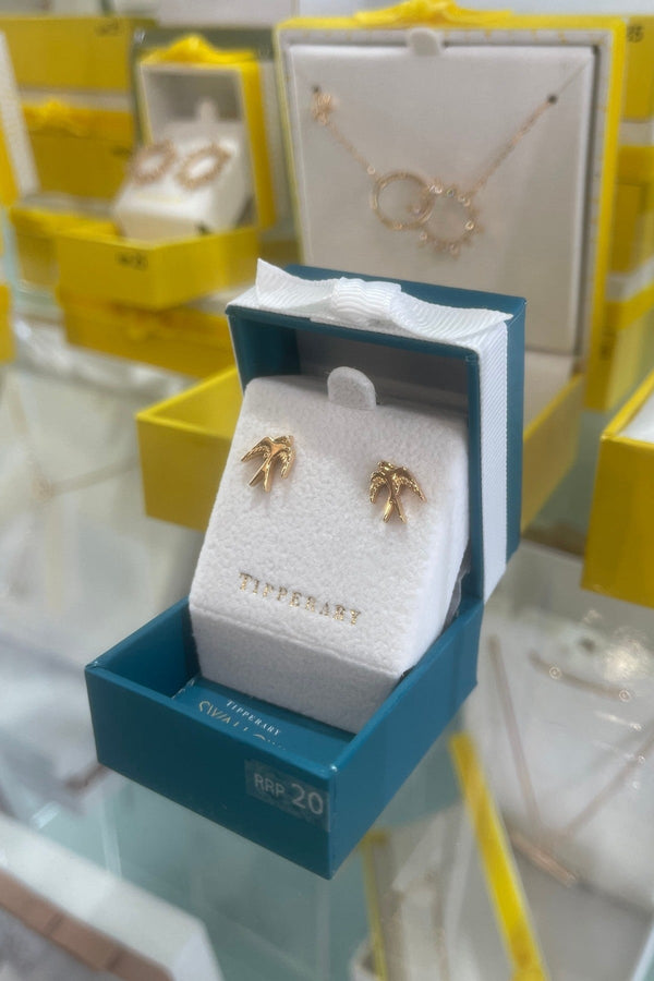 Carraig Donn Gold Swallow Stud Earrings