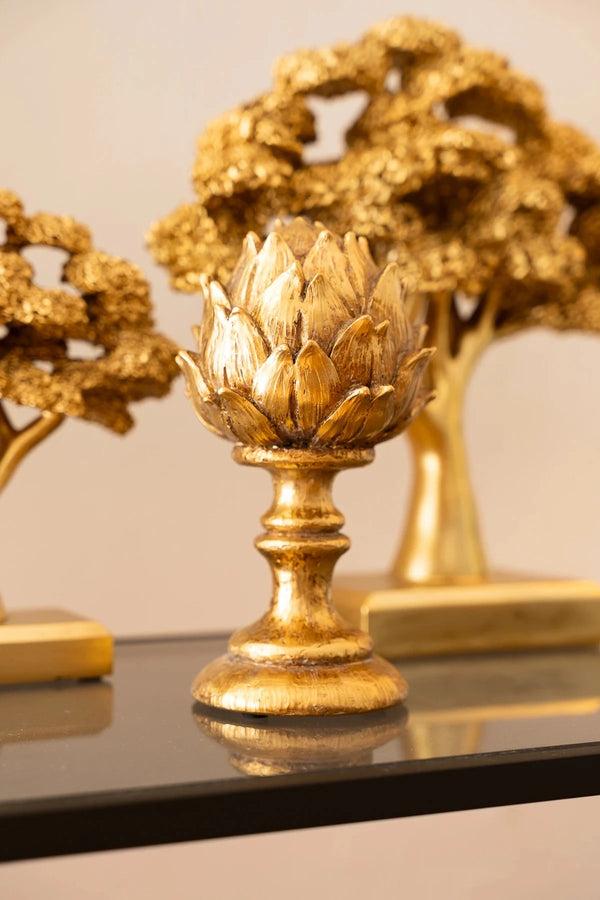 carraig donn Gold Tone Artichoke Ornament