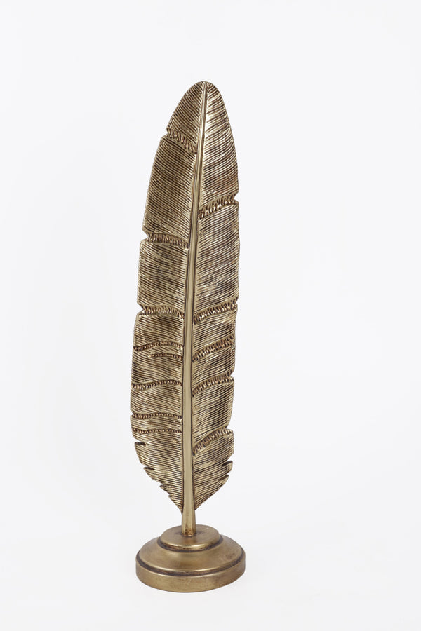 Carraig Donn Gold Tone Feather Ornament
