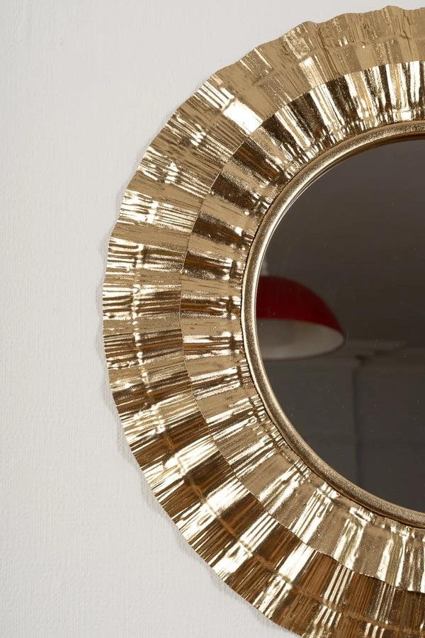 Carraig Donn Gold Tone Mirror Metal Wall Art