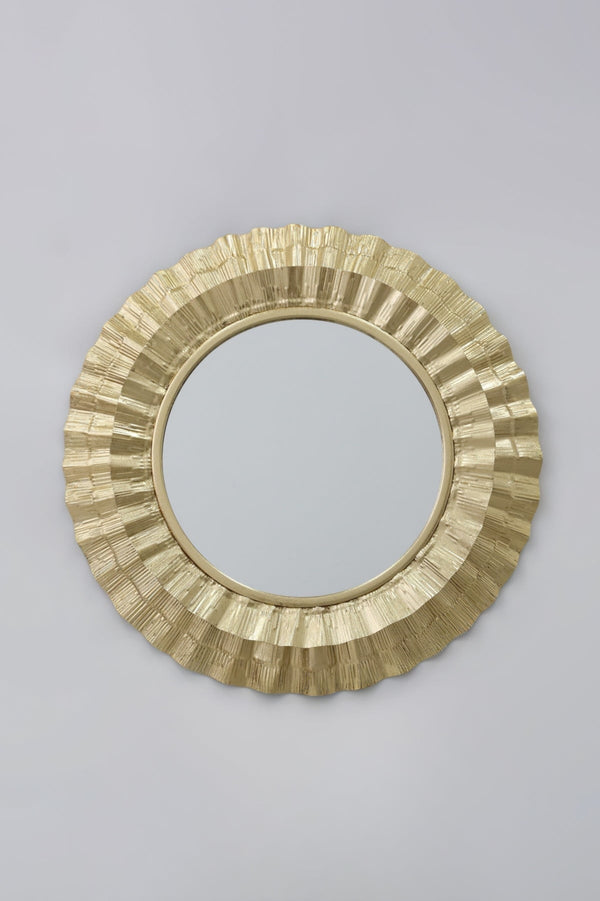 Carraig Donn Gold Tone Mirror Metal Wall Art
