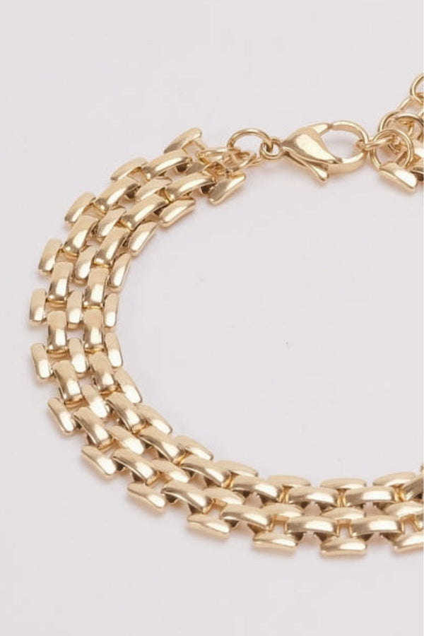 Carraig Donn Gold Woven Link Bracelet