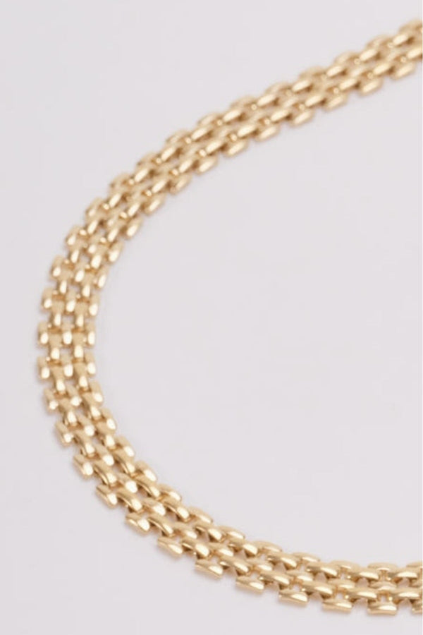 Carraig Donn Gold Woven Link Necklace