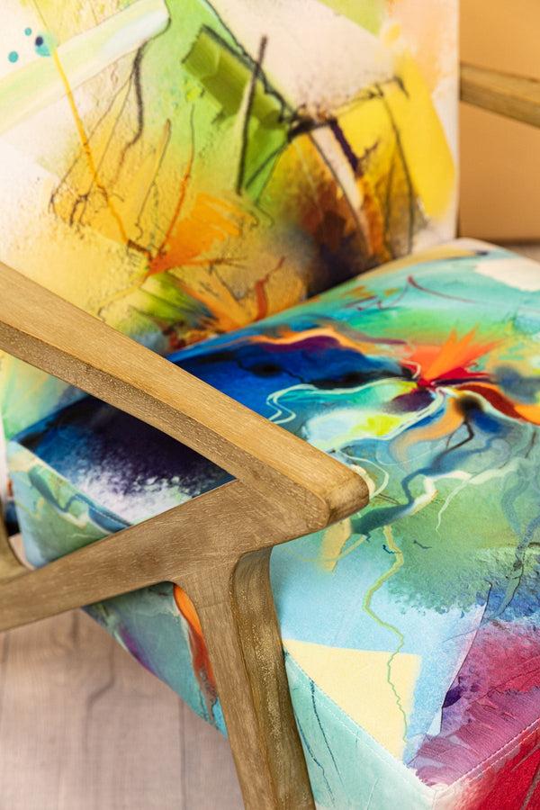 Carraig Donn Graphic Upholstered Accent Chair