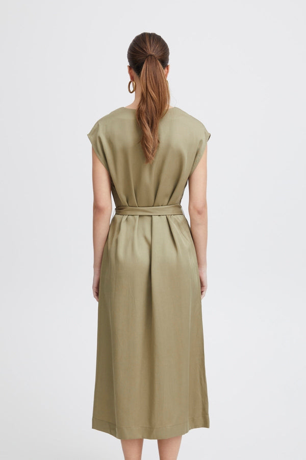 Carraig Donn Green Midi Dress