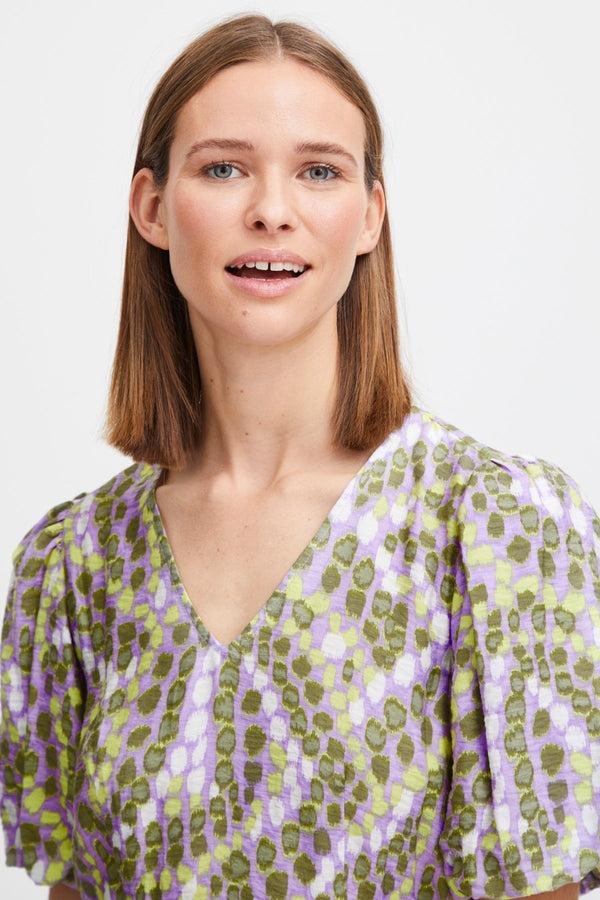 Carraig Donn Green Printed Midi Dress