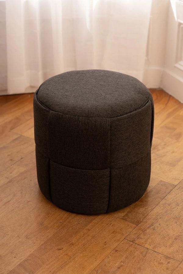 carraig donn Grey Weaved Stool