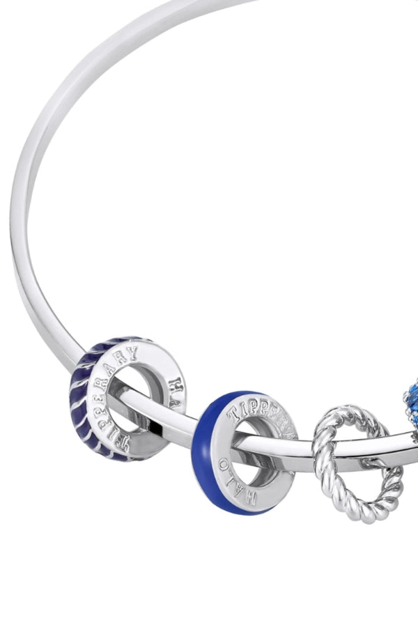 Carraig Donn Halo Night Blue Silver Bangle