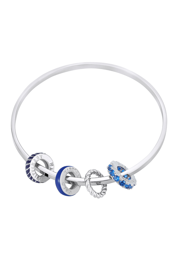 carraig donn Halo Night Blue Silver Bangle