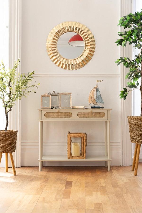 Carraig Donn Hannah Natural Rattan Console Table