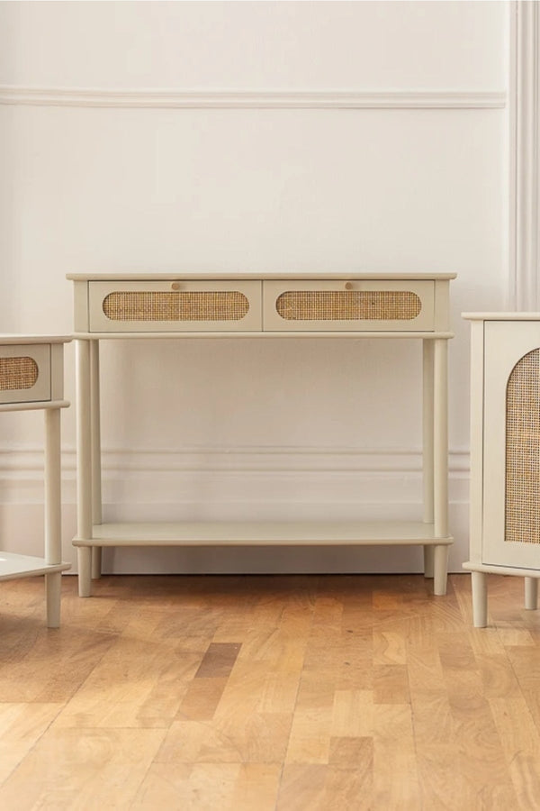 carraig donn Hannah Natural Rattan Console Table