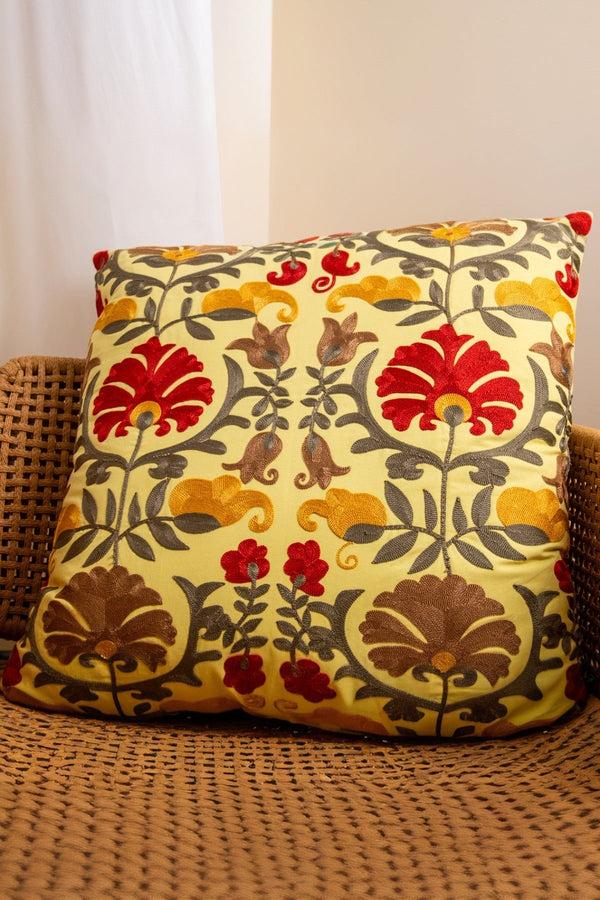 carraig donn Heidi Embroidered Cushion 60x60cm