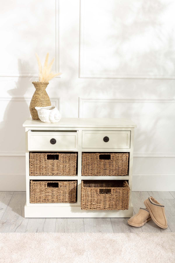 Carraig Donn Hetty Cream Cabinet With 2 Drawers