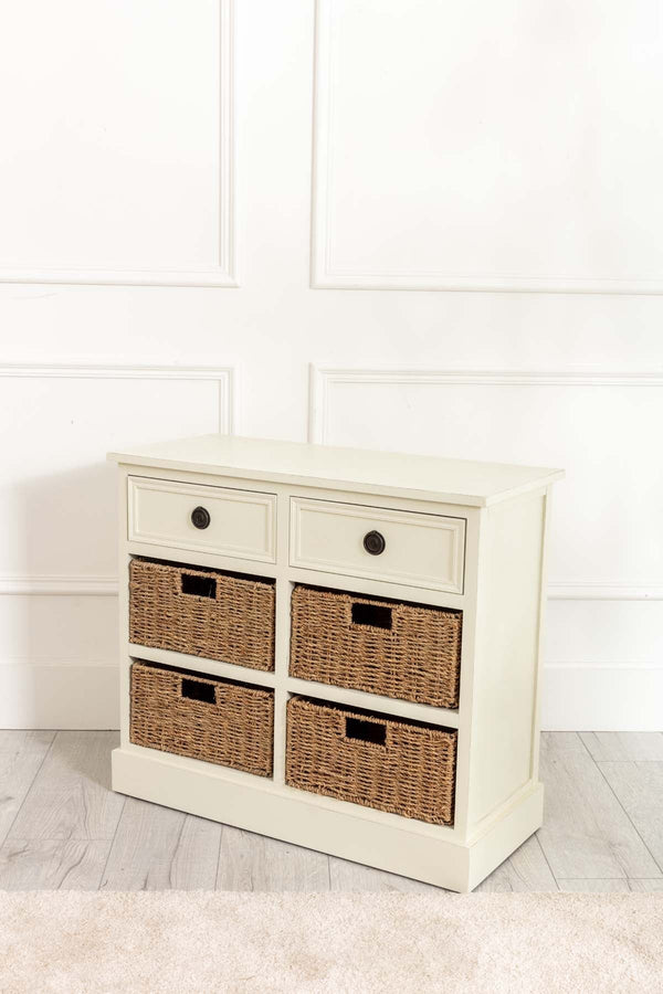 Carraig Donn Hetty Cream Cabinet With 2 Drawers