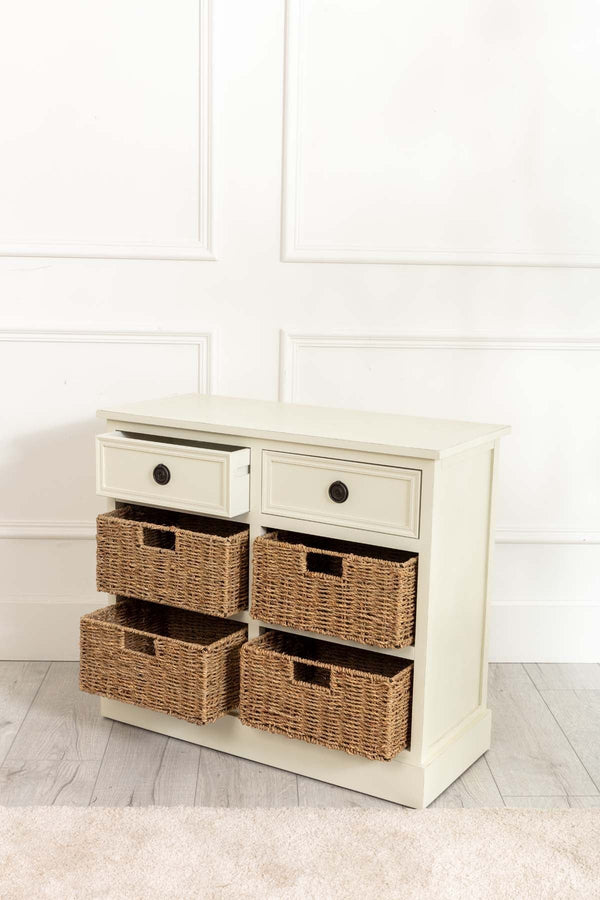 Carraig Donn Hetty Cream Cabinet With 2 Drawers
