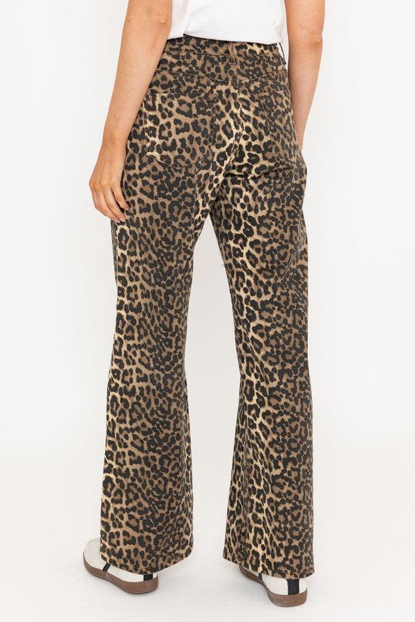 Carraig Donn High Waisted Leopard Print Jeans