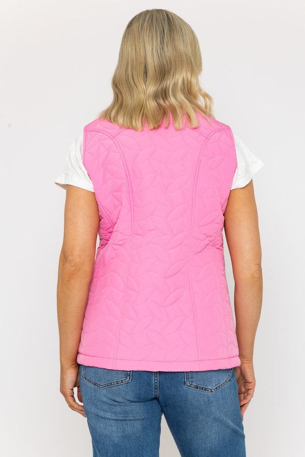 Carraig Donn Hot Pink Embossed Quilted Gilet