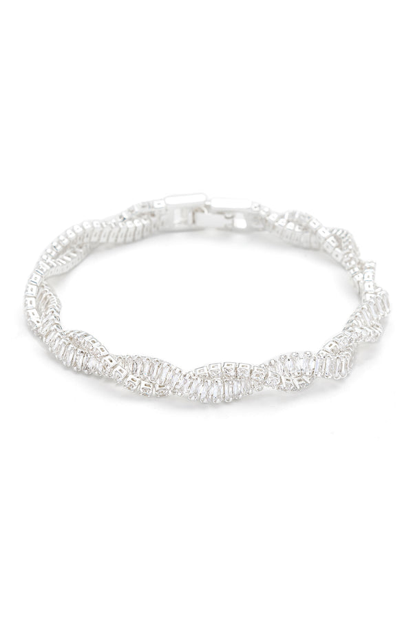 carraig donn Interwoven CZ Stones Bracelet