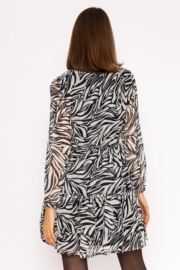 Carraig Donn Jessie Dress In Zebra Print