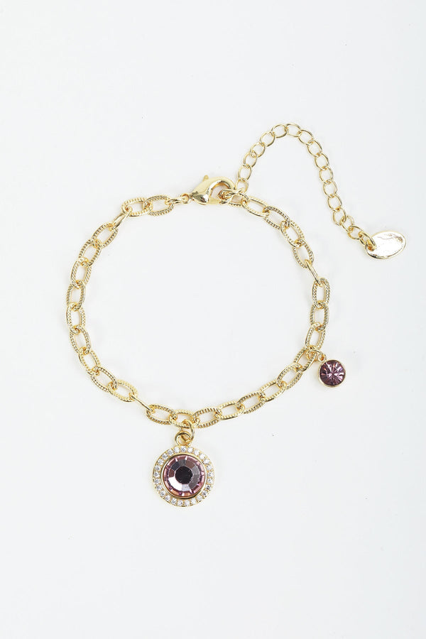 carraig donn June Birthstone Charm Bracelet