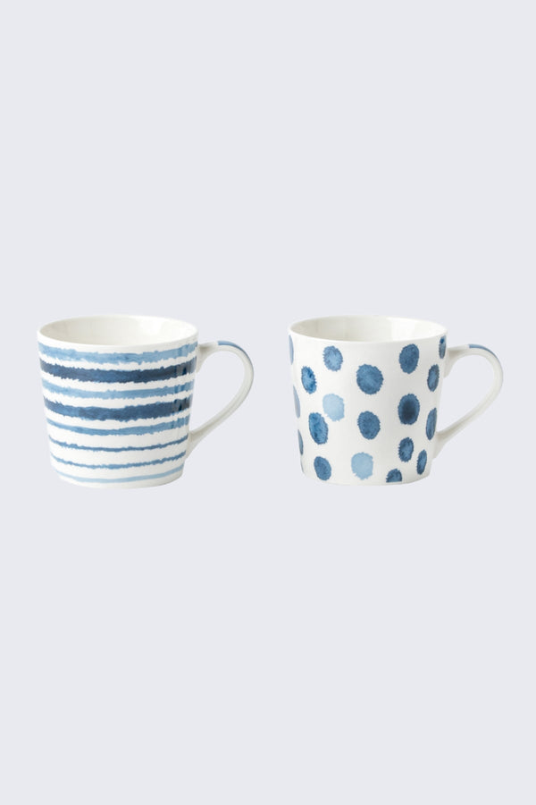 Carraig Donn Keem Set Of 4 Blue Mugs