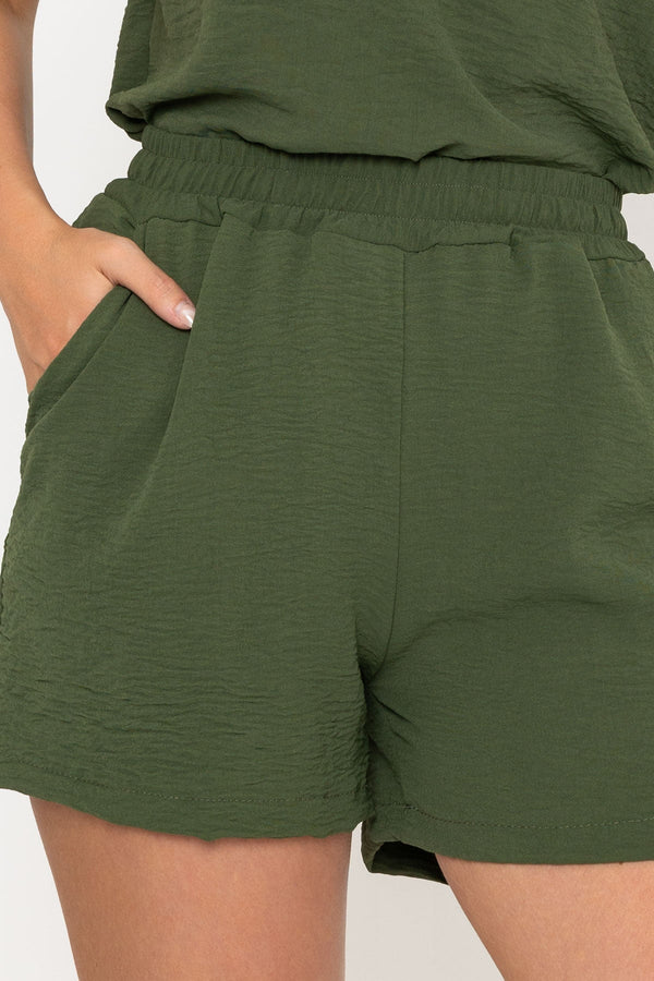 Carraig Donn Khaki Crinkle Shorts