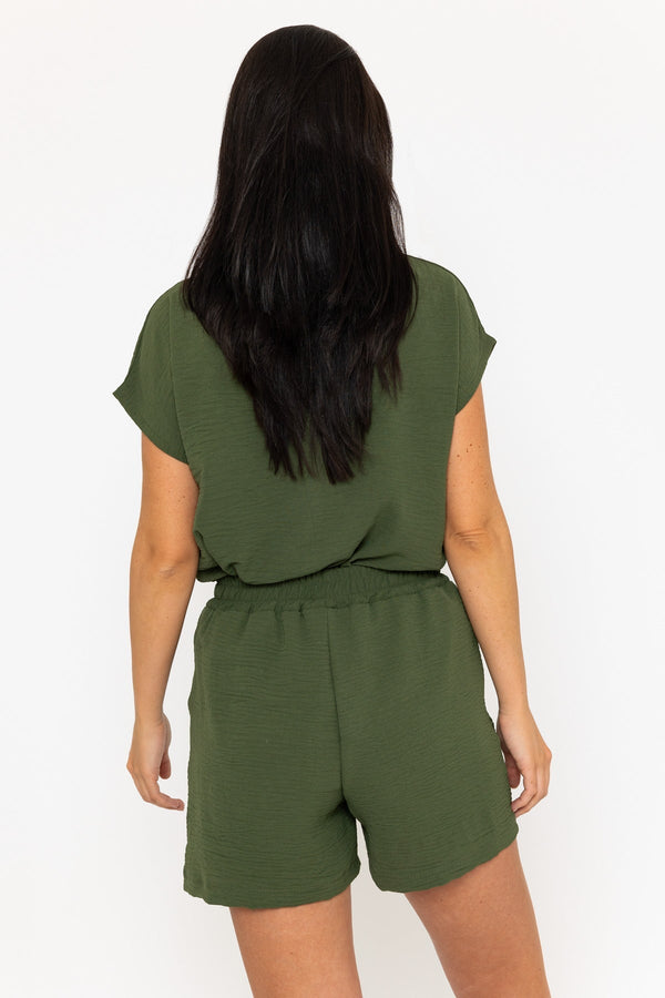 Carraig Donn Khaki Crinkle Shorts