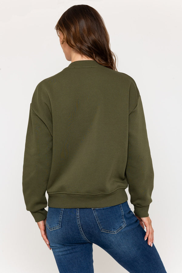 Carraig Donn Khaki Jersey Bomber Jacket