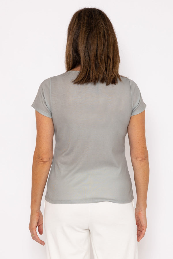 Carraig Donn Khaki Printed Top