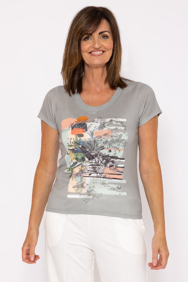 carraig donn Khaki Printed Top