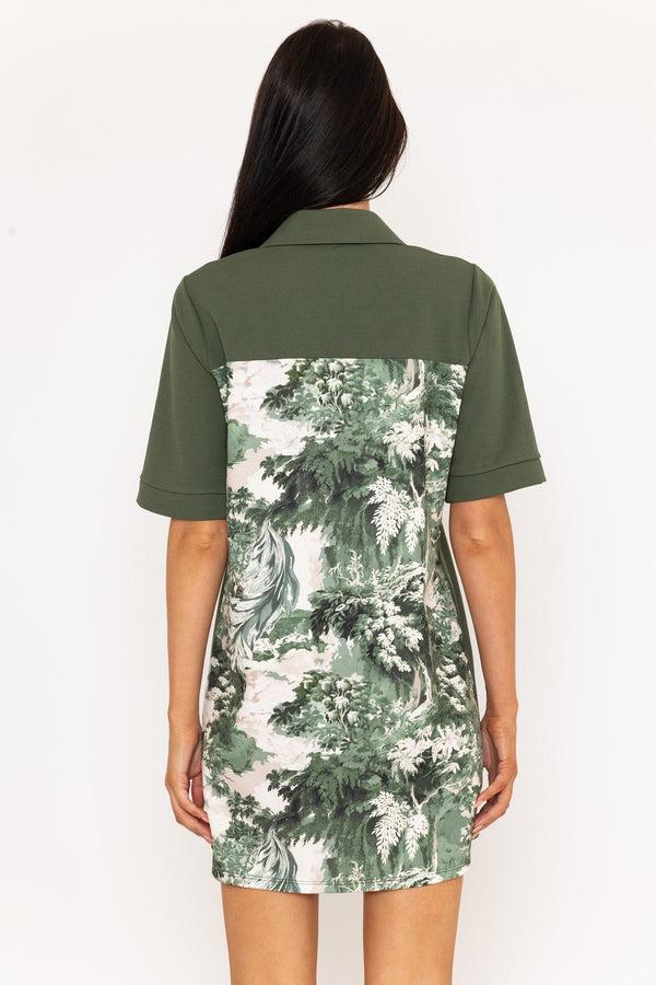 Carraig Donn Khaki Utility Shift Mini Dress