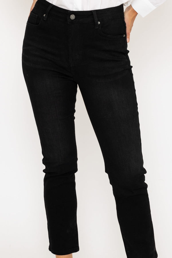 Carraig Donn Lana Straight Leg Jeans In Charcoal