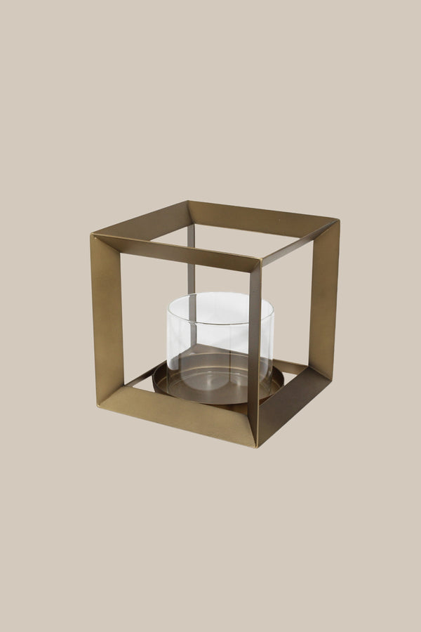 carraig donn Large Bronze Cube Lantern