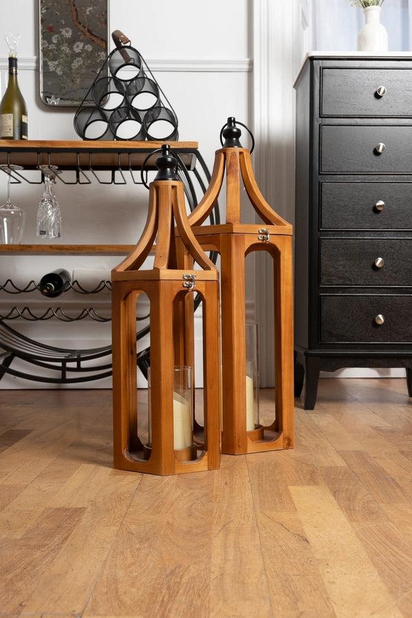 carraig donn Large Mason Wood Lantern