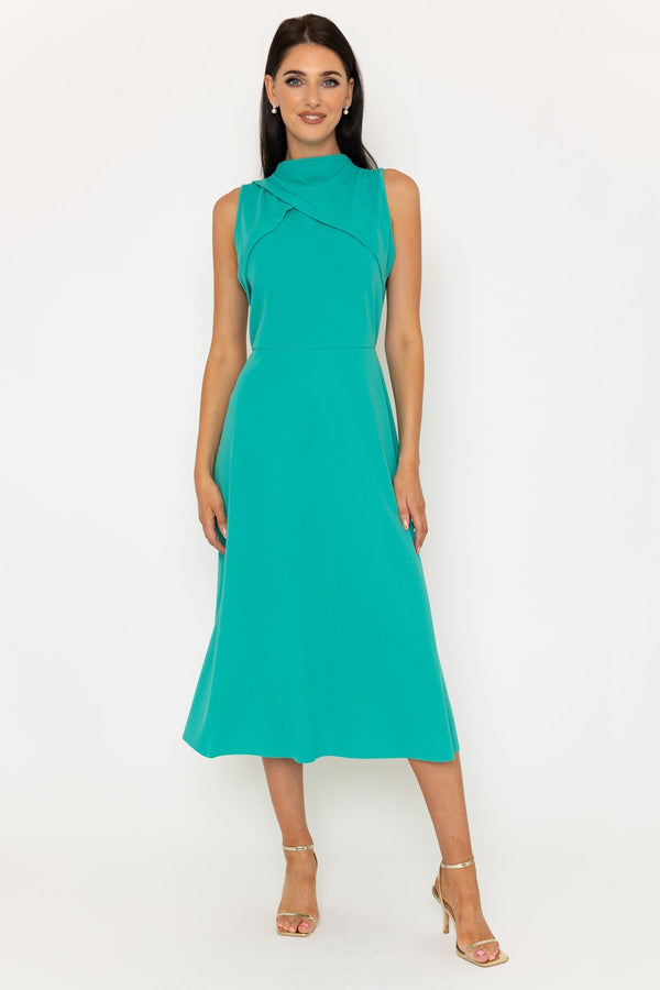 Carraig Donn Layla Aqua Green Midi Dress