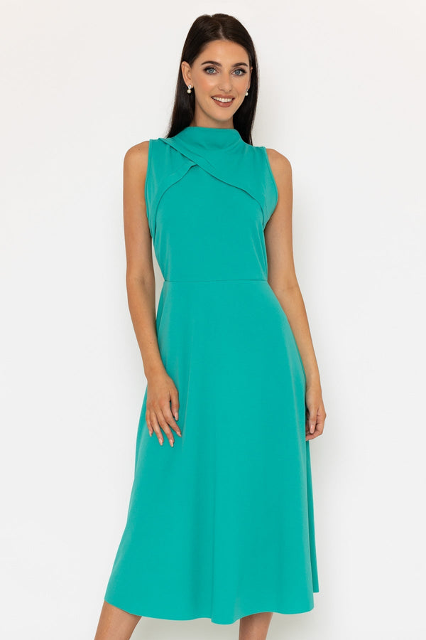 carraig donn Layla Aqua Green Midi Dress